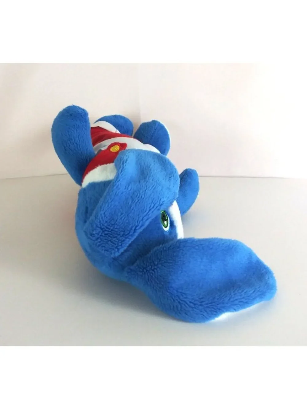 Kinder Blue Bunny Rabbit Wearing Overalls Mascot 10